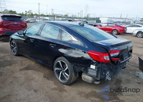 2020 Honda Accord Sport 2.0T из США, поврежденный, VIN 1HGCV2F39LA031243